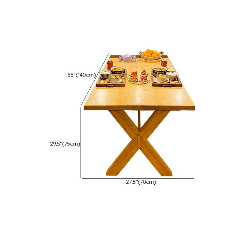 Trestle Base Dining Room Table Wood Dining Table for Dining Room