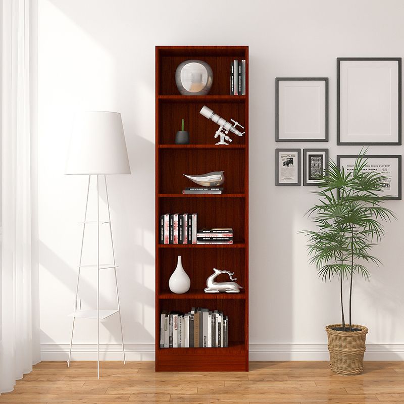Scandinavian Manufactured Wood Standard Bookshelf Vertical Closed Back Bookcase