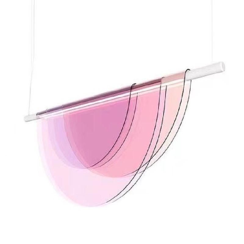 Macaron Style Island Light 1-Light Island Hanging Light with Acrylic Shade for Dining Room