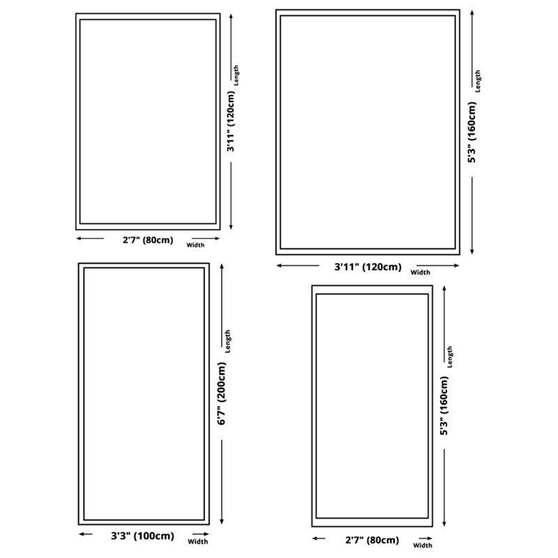 Green Abstract Carpet Polyester Casual Indoor Rug Non-Split Rug for Home Decor