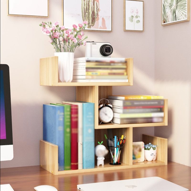 Contemporary Style Bookshelf Open Bookcase for Study Room and Home Office