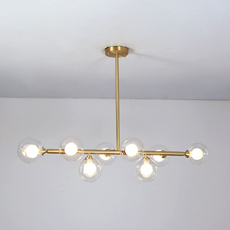 Nordic Bubbles Hanging Island Light Glass Island Pendant Light for Dining Room