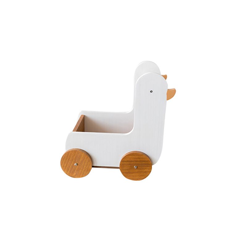 Industrial Wood Bookshelf Freestanding Book Shelf with Animals Theme