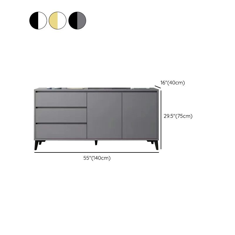 Stain Resistant Storage Cabinet Wood Side Cabinet with Drawer