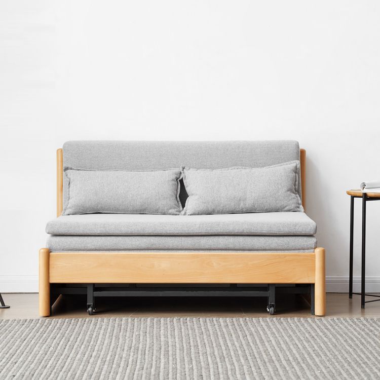 31.5" W Solid Wood Removable Sleeper Sofa Scandinavian Sofa Bed