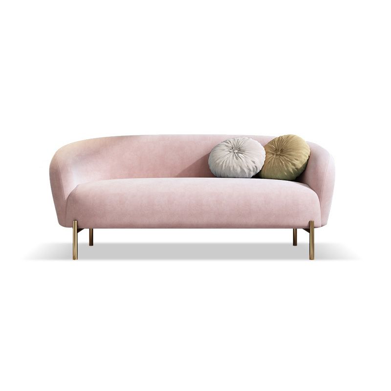 Mid-Century Modern Tight Back Sofa Curved 30.71" D X 29.92" H Loveseat