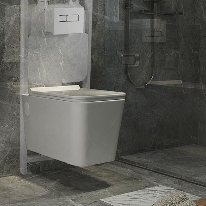 Wall Mount Porcelain Flush Toilet One-Piece Toilet Modern Toilet Bowl