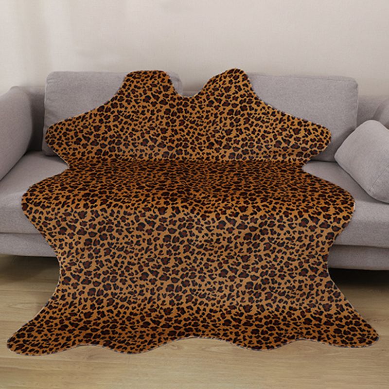 Bold Animal Pattern Carpet Novelty Polyester Rug Non-Slip Backing Area Rug for Living Room
