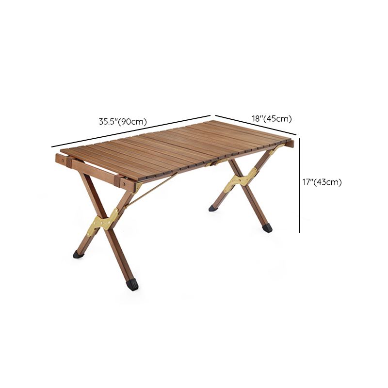 Solid Wood Removable Camping Table Modern Rectangle Camping Table