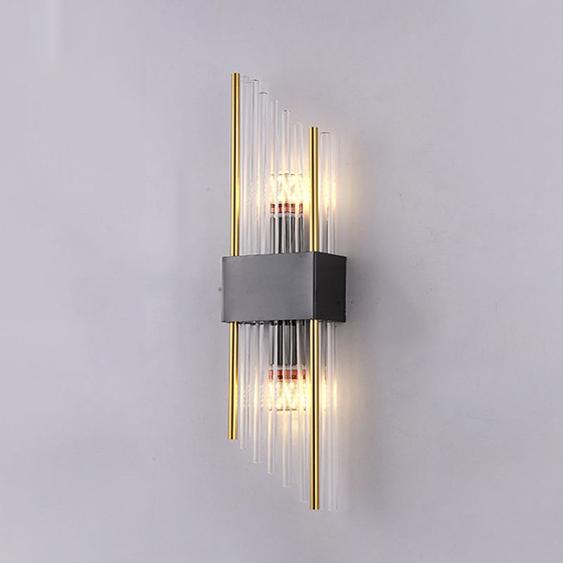 Geometric Wall Lighting Modern Crystal 2 Lights Wall Sconces