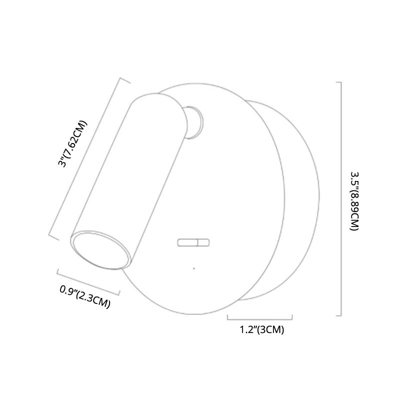 Modern Tubes Sconce Light Fixtures Metal 1 Light Wall Sconces