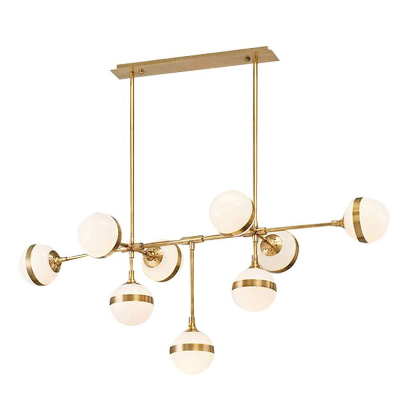 Stile moderno a forma sferica luci isola