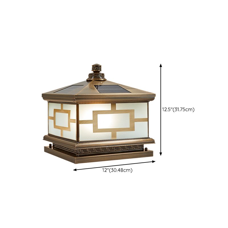 Household Pillar Light Creative LED Solar Lighting Fixture for Backyard