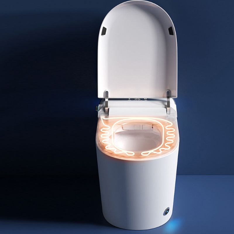 Contemporary One Piece Flush Toilet White Floor Mounted Urine Toilet for Washroom