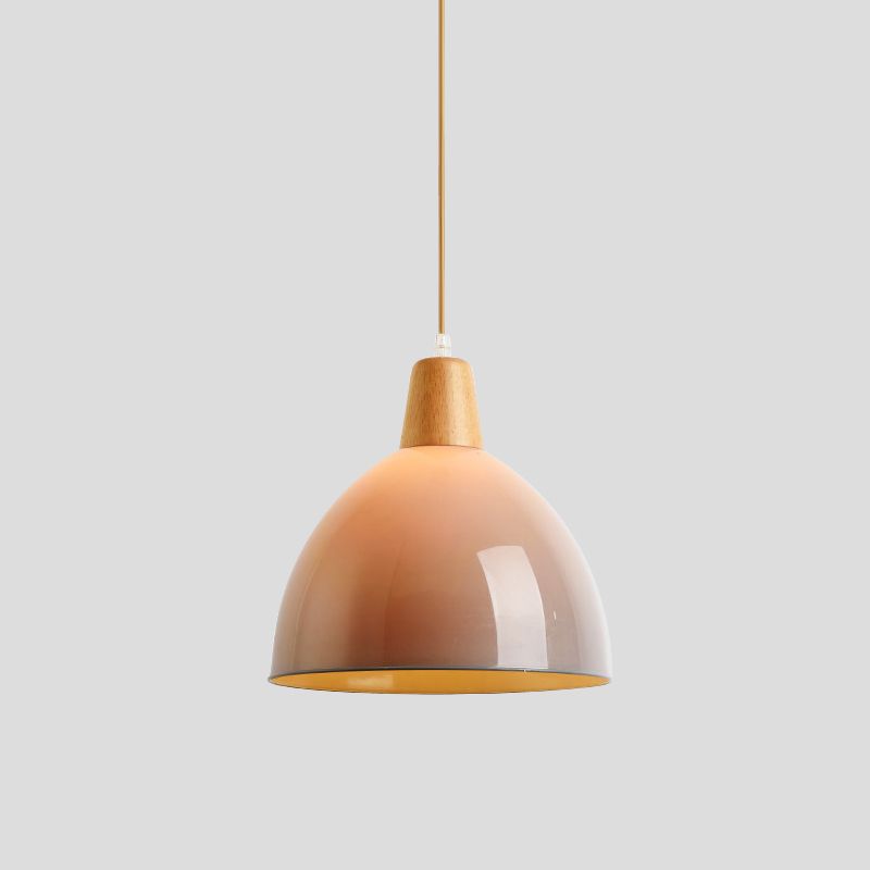 Acrylique en dôme de plafond suspendu moderniste 1 tête gris gris bouth suscitation pour le chevet