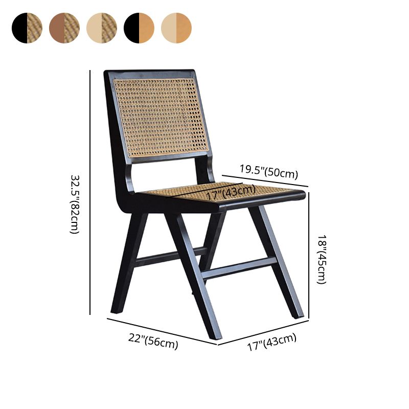 Chaises de salle à manger en bois de ferme, chaise latérale de salle à manger à dossier ouvert pour utilisation au restaurant