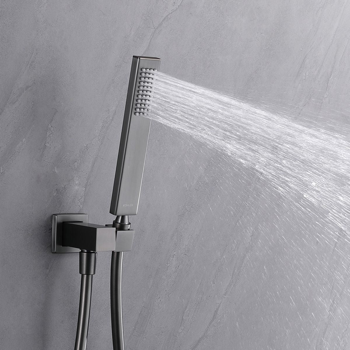 Modern Shower Combo Brass Handheld Shower Head Valve Included Shower Trim