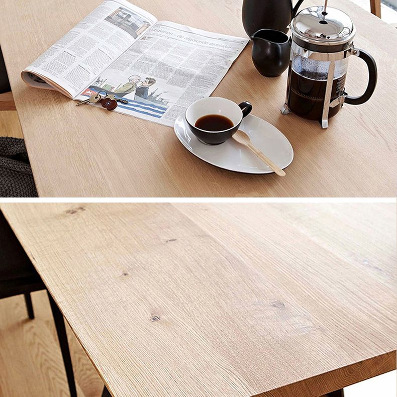 Metall Industrial Rechteck Esstisch Massiv Holz Tisch mit 4 Beinen