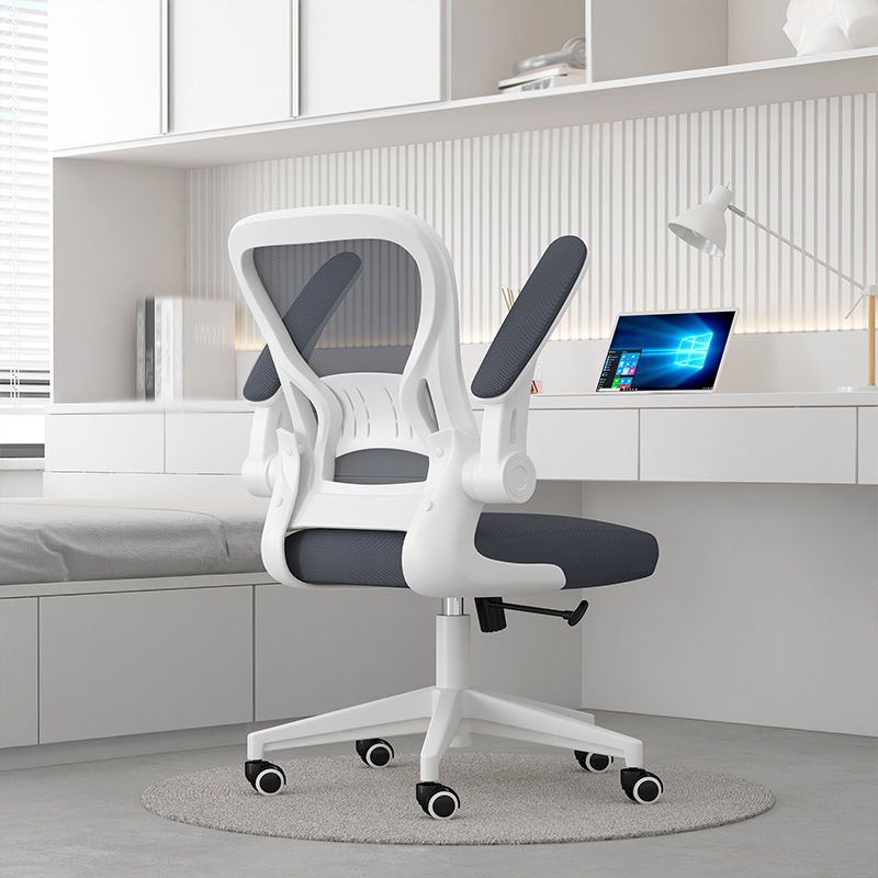 Middle/High Back Office Chair Upholstered Adjustable Arm Office Chair