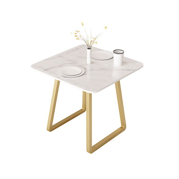 Marble Sled Base Dining Collection Industrial Style Dining Table for Home