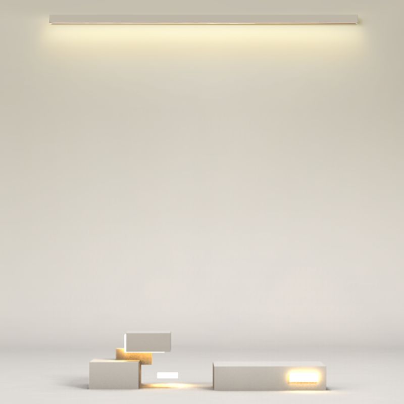 Linear Shape Metal Wall Light Modern 1-Light Wall Mounted Light Fixture