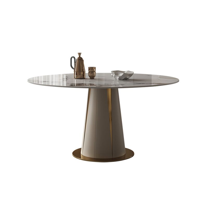 Kitchen Stone Round Dining Table Dining Room Pedestal Dinner Table