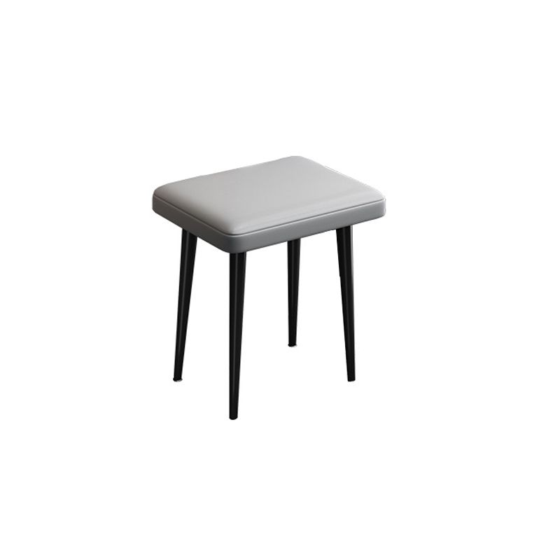 Modern Stone Top Vanity Makeup Dressing Table Stool Set Grey Stool
