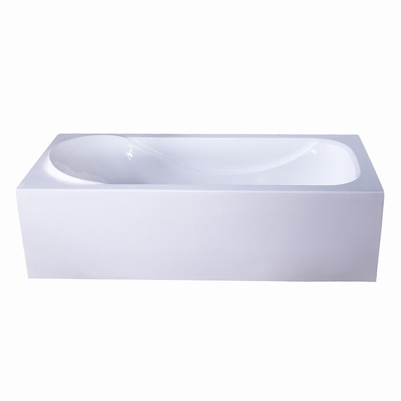 Bathroom Acrylic Tub with Internal Drain Soaking Stand Alone Bath Tub