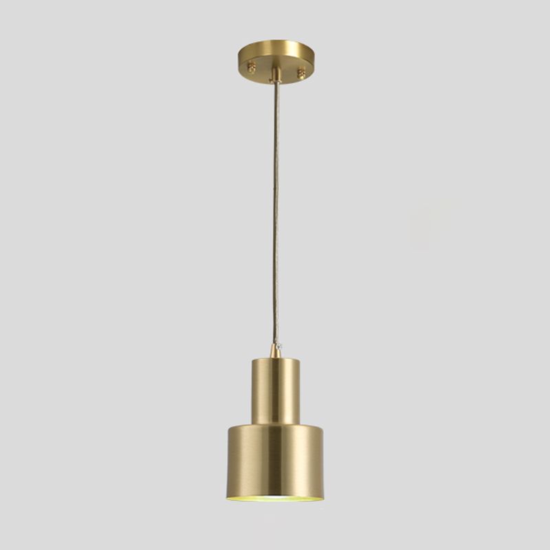Postmodern Simplicity Brass Lamp Body Pendant Lamp Hanging Light for Bedroom