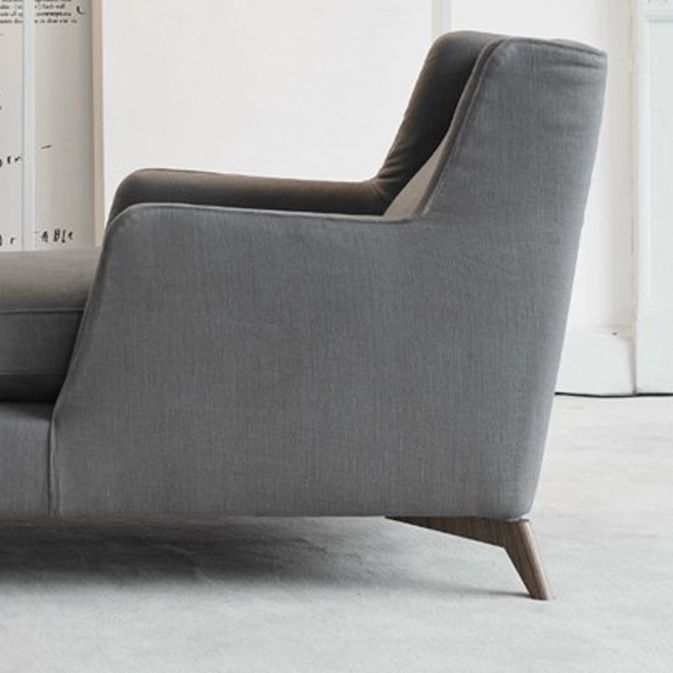 Upholstered Chaise Lounge Couch Micro-Fabric Chaise Lounge Chair Scandinavian Chaise