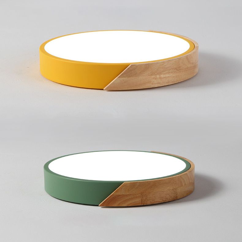 Child Bedroom Flush Mount One-Light Acrylic Metal Nordic LED Ceiling Lamp