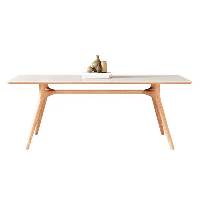 Modern 1/2/5/7 Pieces Dining Furniture Stone Rectangle Dining Chairs Set in White