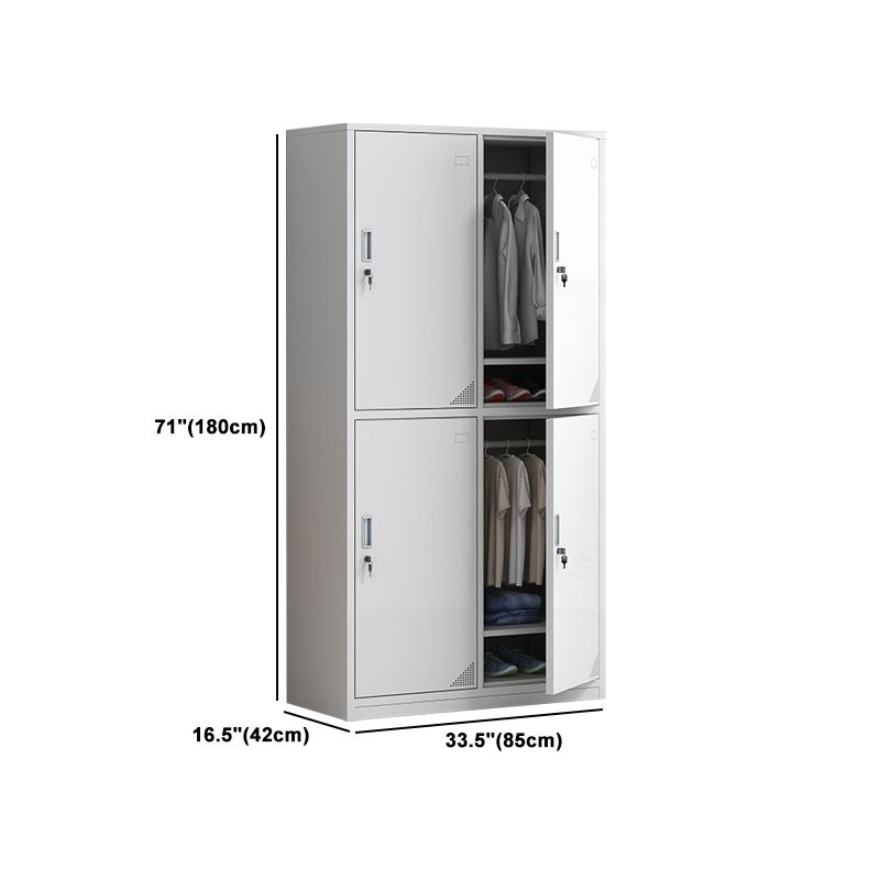 Hinged Contemporary Wardrobe Armoire Metal Wardrobe Cabinet for Home