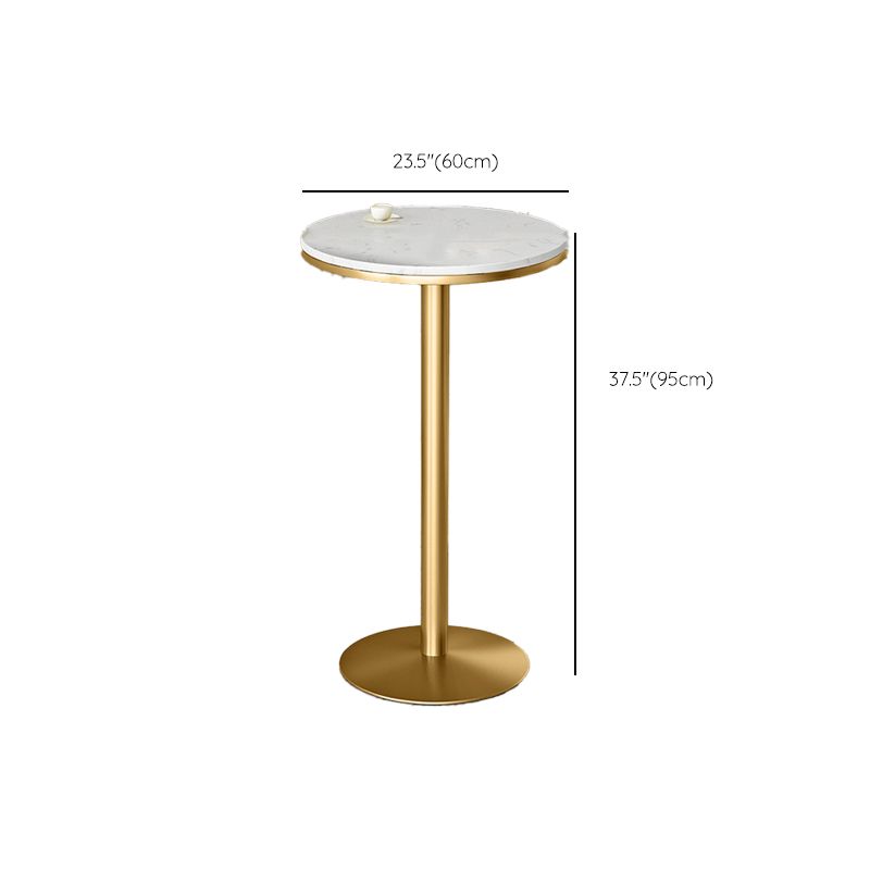 Industrial White Pub Set with Upholstered Stools 1/3/5 Pieces Bar Table for Small Places