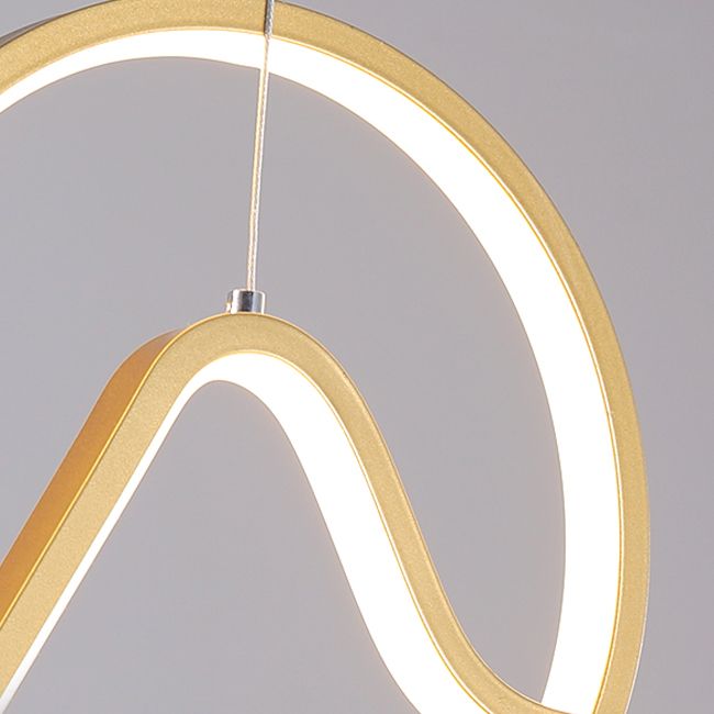 Moderner Stil linearer Form Island Leuchten Metall Zwei Lichtheizenbeleuchtung