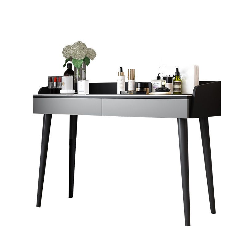 Stone Top Makeup Table with 2 Drawers 15.74" Wide Vanity Tables