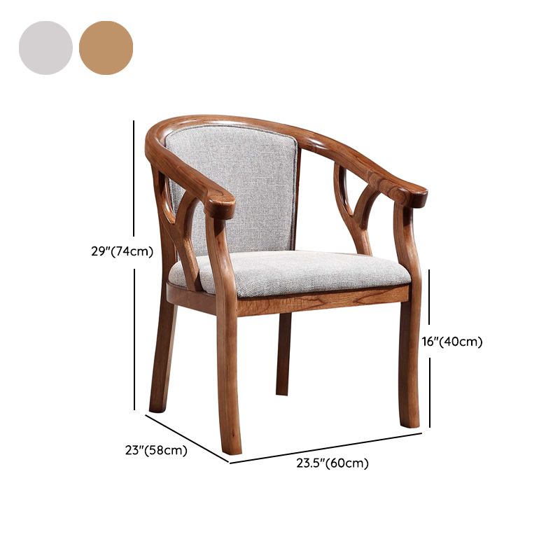 Traditional Dining Chair Solid Wood Dining Arm Chair for Hotel