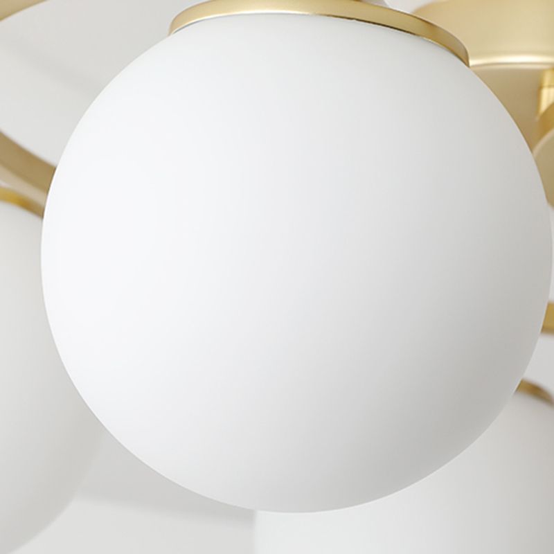Modern Simple Ceiling Light Ball Shape Iron Ceiling Lamp for Bedroom