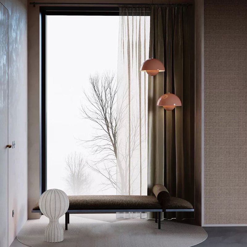 Luminaires pendentifs de style nordique 1 lumière minimaliste macaron suspendu