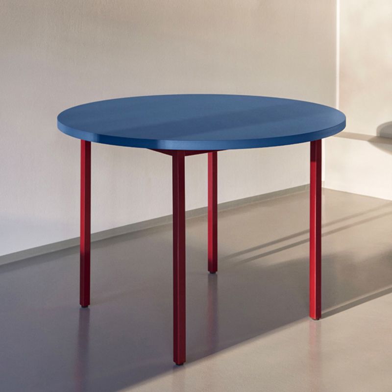 Modern Round Top Dinette Table Metal Base Dining Table for Coffee Shop