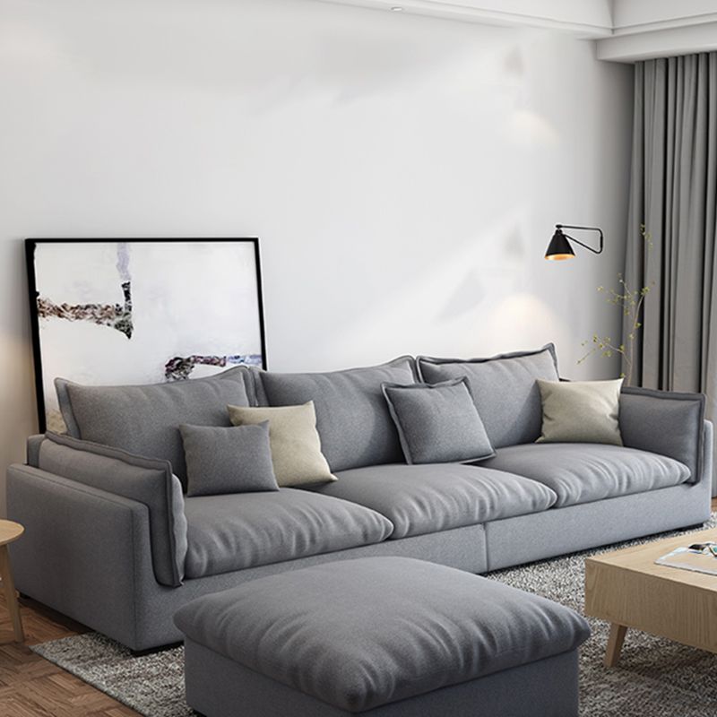 Stationary Living Room Pillow Top Arm Standard Light-grey Seating
