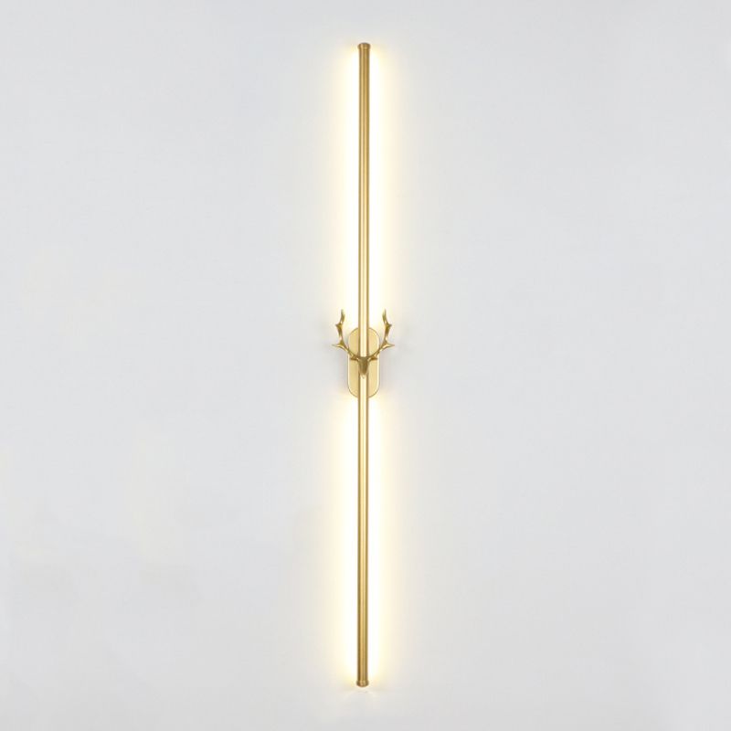 Obelle linéaire Mall Murce Style moderne 1 Light Mur Mur Mount luminaire en or