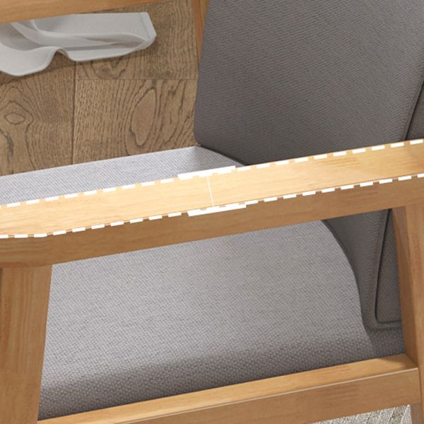 Fauteuil de salle à manger en bois de style contemporain, chaises latérales de cuisine d'intérieur de 18 pouces de large