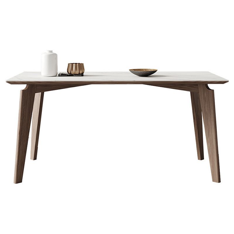 Modern Sintered Stone Top Dining Set Rectangle 1/4/5/7 Pieces Dinette Table Set in Grey