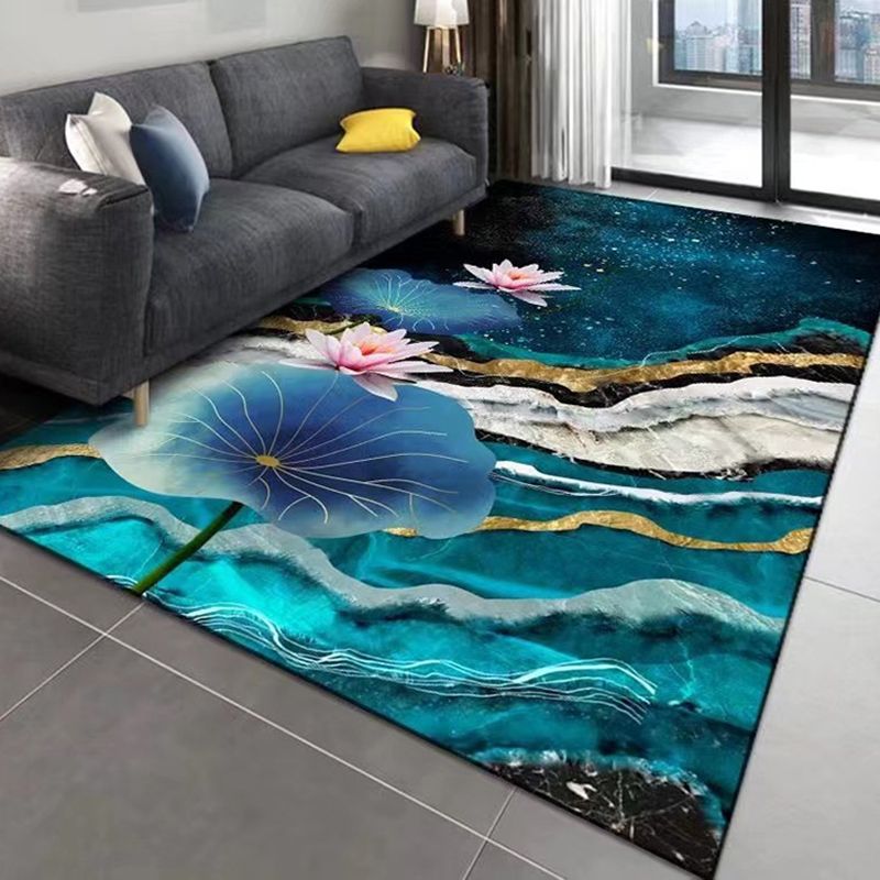 Dark Gray Deer Carpet Polyester Modern Carpet Stain Resistant Carpet for Home Decor