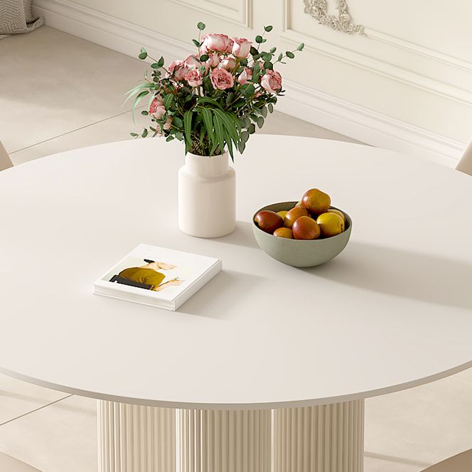 1/5 Piece Stone Top Contemporary Style Dining Room Chair Set