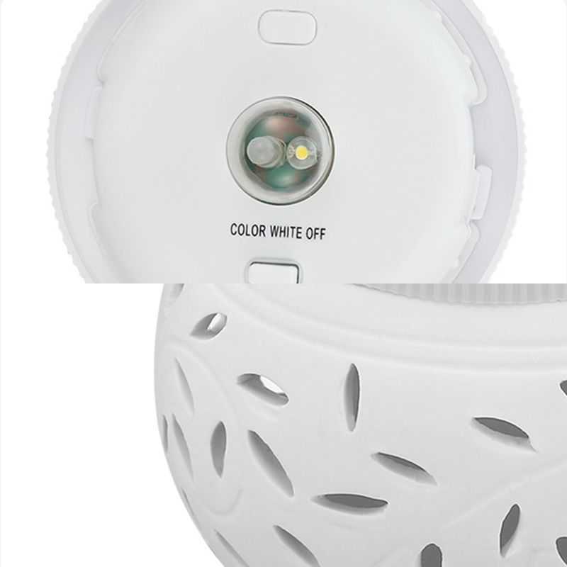 Contemporary Metal Pillar Lamp Drum Shape Outdoor Waterproof Light with Ceramic Shade