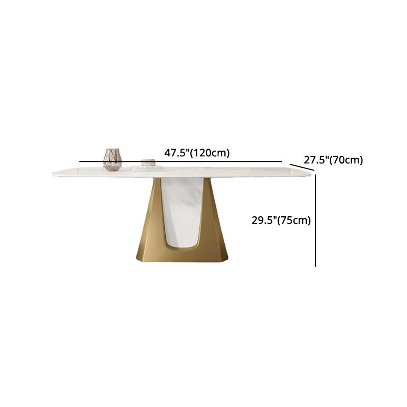 Designer Style Sintered Stone Dining Set Rectangle 1/2/3/5/7 Pieces Dining Room Table Set