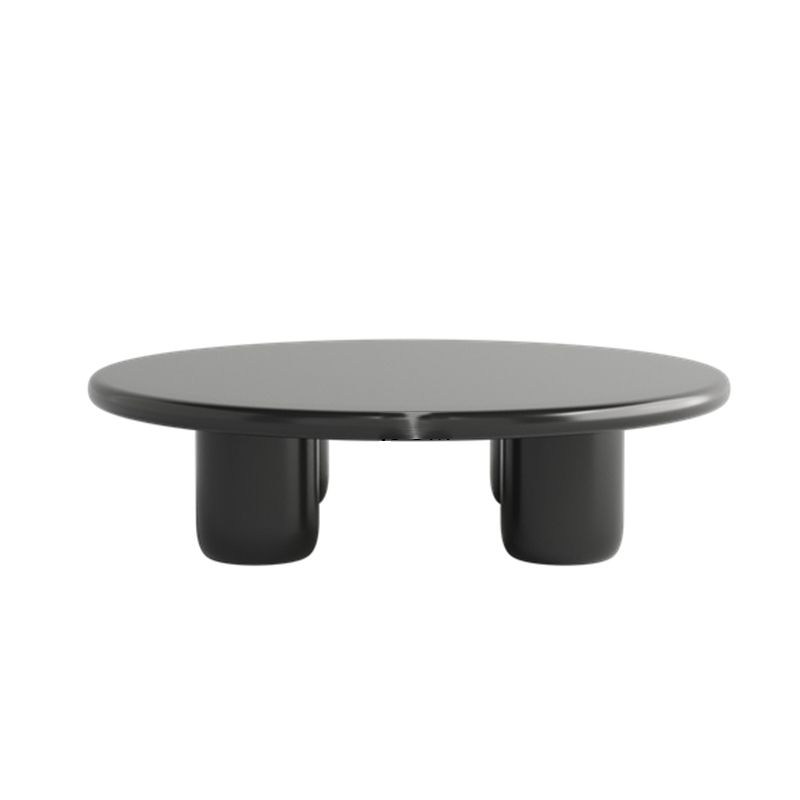 Scandinavian 4 Legs Coffee Table Round 1 Single Cocktail Table