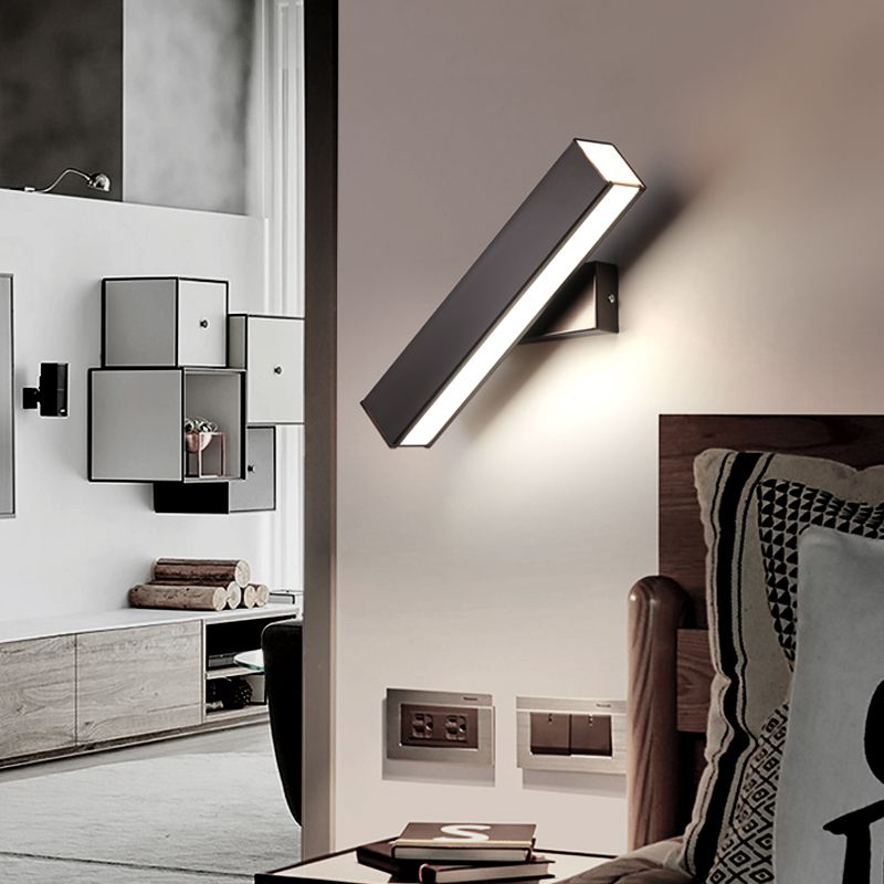 Modern Minimalist Style Rectangle Shade Multe Montate Metal 1 Light Sconce Light Set per camera da letto
